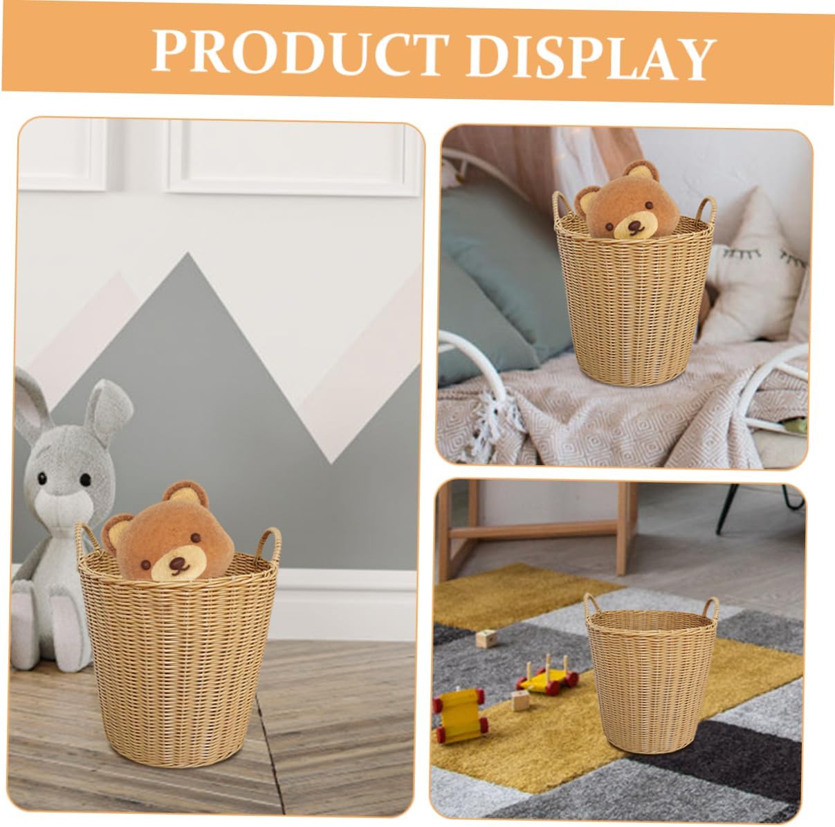 MUSISALY 1pc Diaper Basket Laundry Hamper for Dirty Clothes