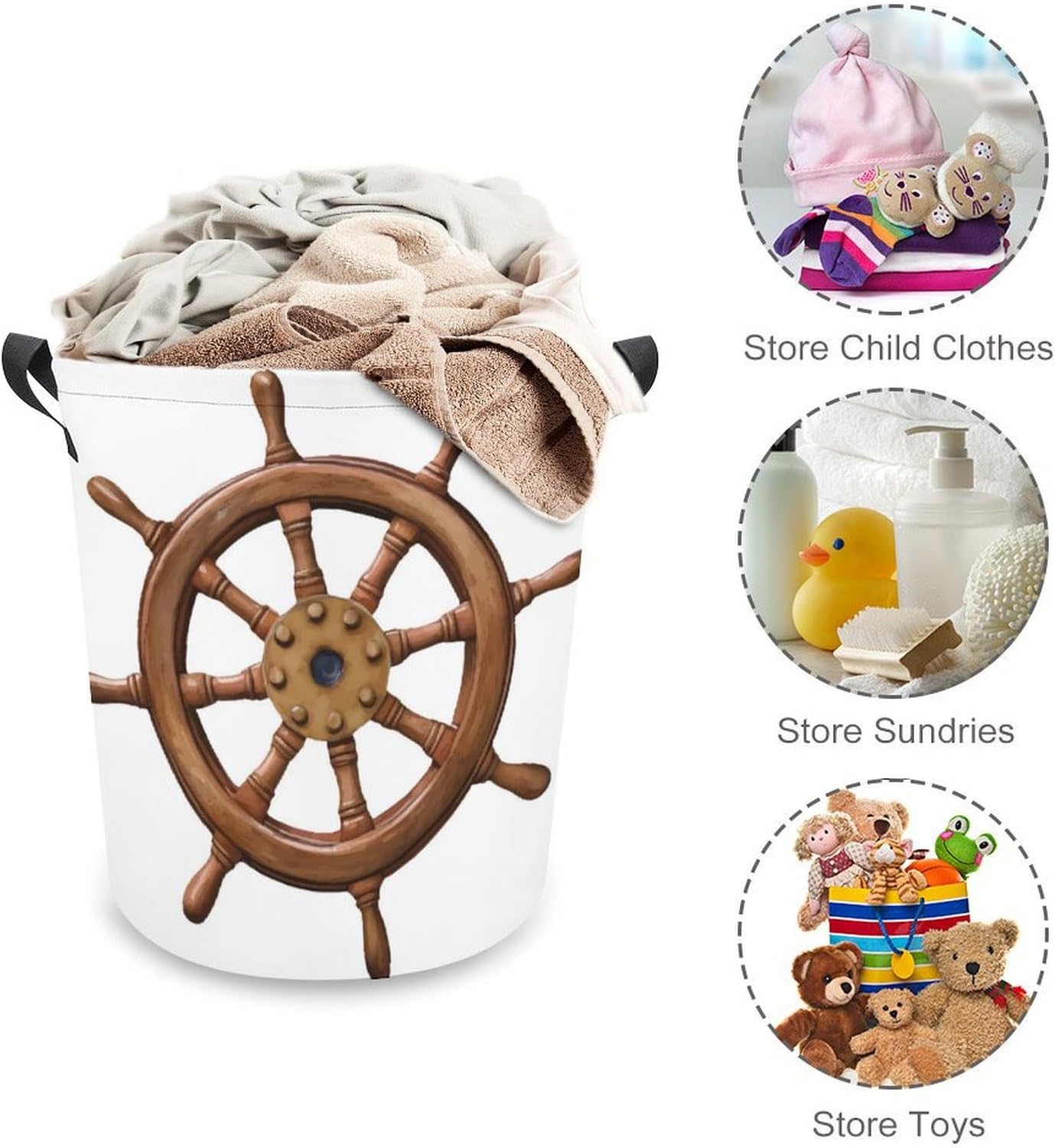 Exceptional Boat Steer Style Laundry Hamper