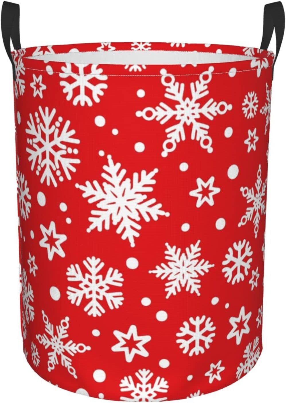 Collapsible Laundry Hamper with Handles Red