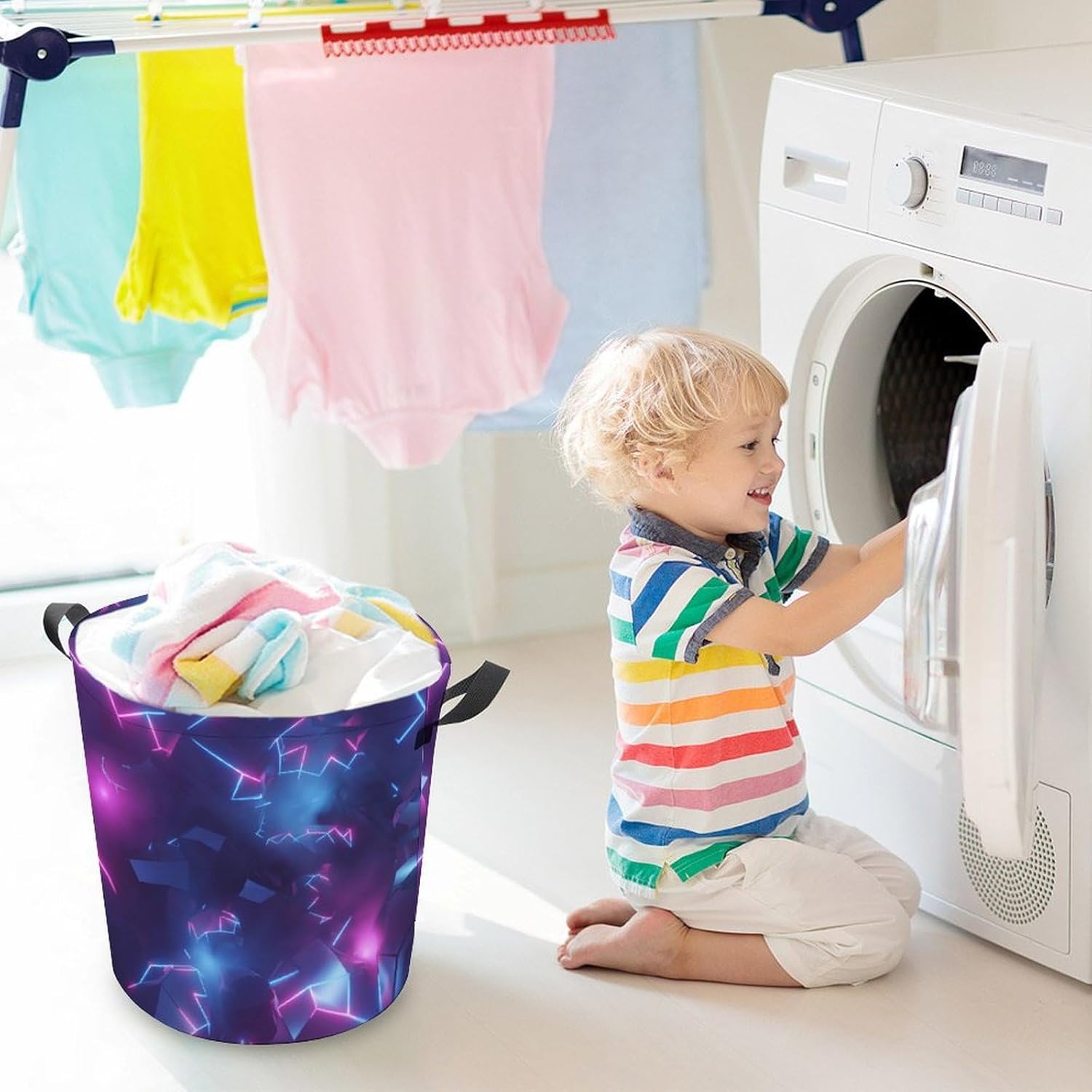 Fun Retro Laundry Hamper