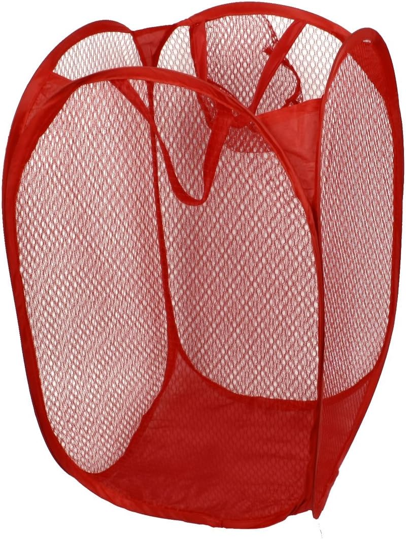 Red Foldable Laundry Mesh Bag