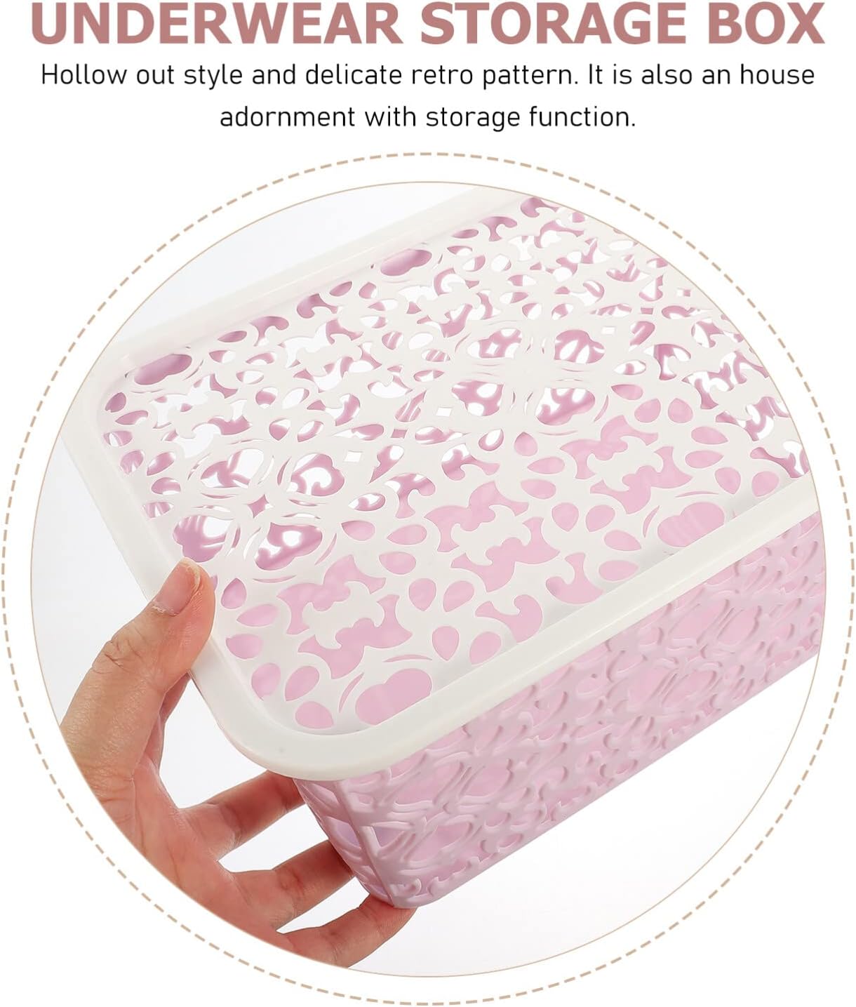 MAGICLULU Durable Hollow Storage Box - Neat Space-Saving for Laundry Organization