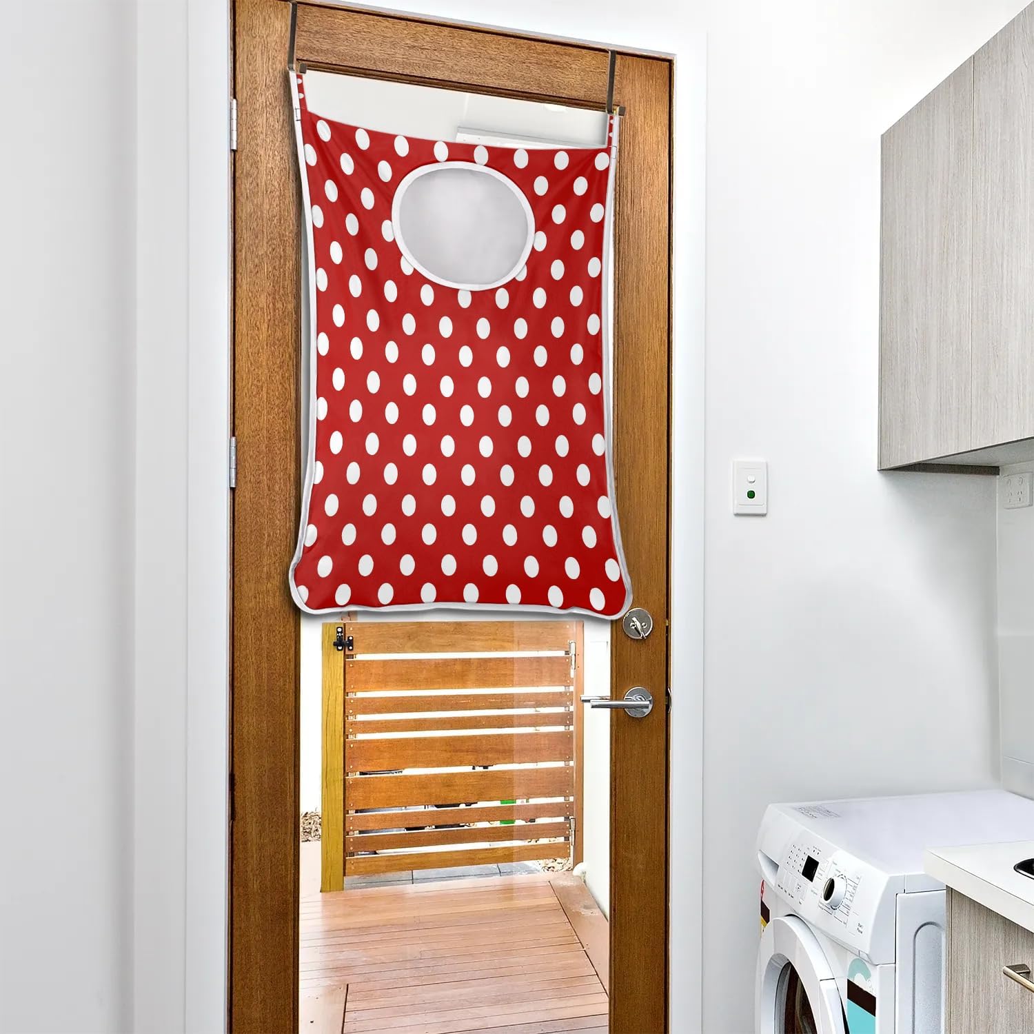 Foldable Portable Laundry Hamper Wall Hanging Organizer for Dirty Clothes