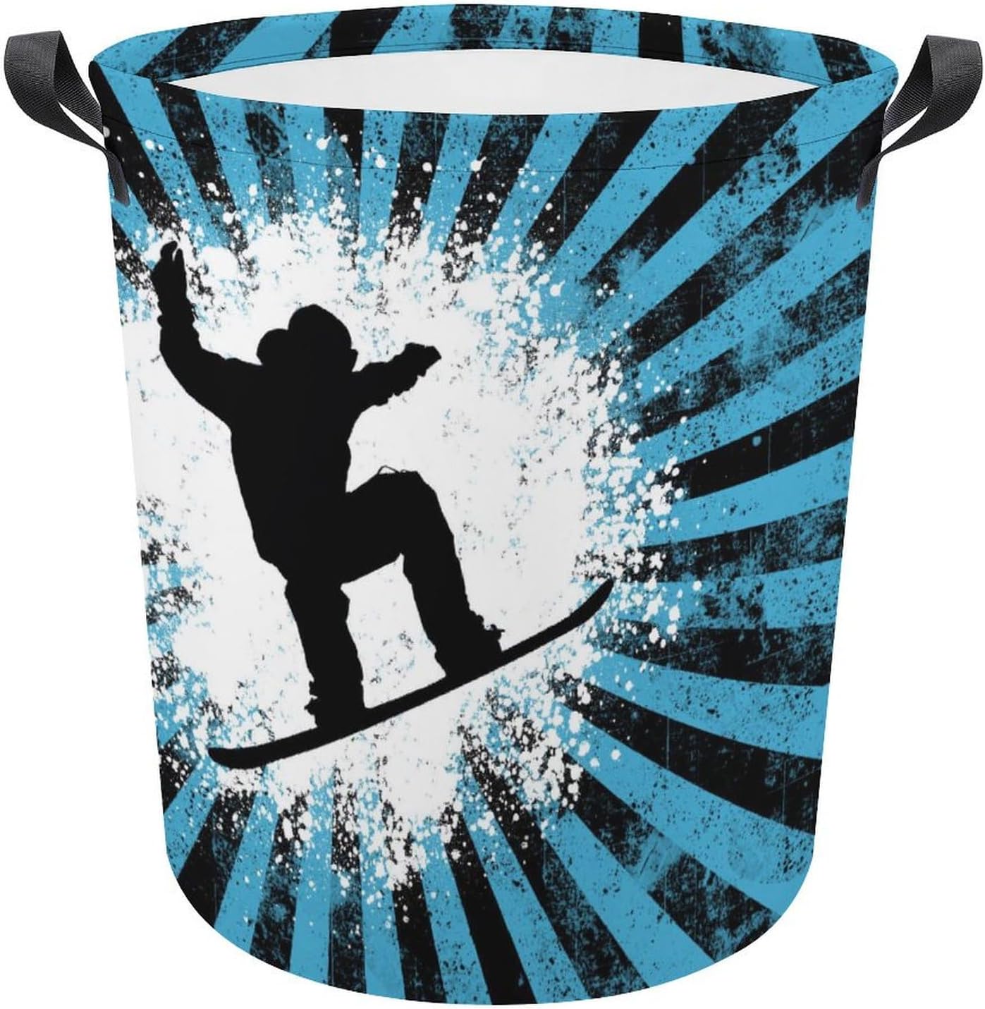 Meikko - Snowboarder Background Laundry Hamper
