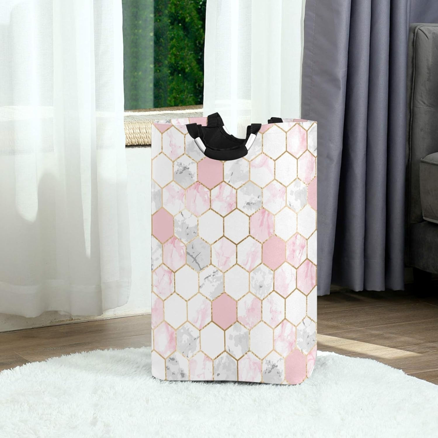 Sturdy Modern Large Laundry Hamper Basket for Home Kitchen Use
