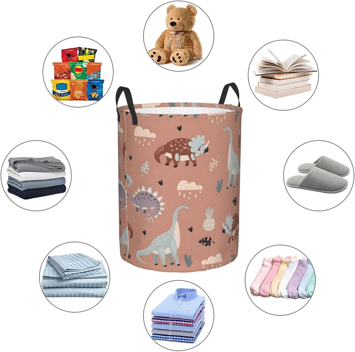 AFHYZY Dinosaur Laundry Hamper Large M
