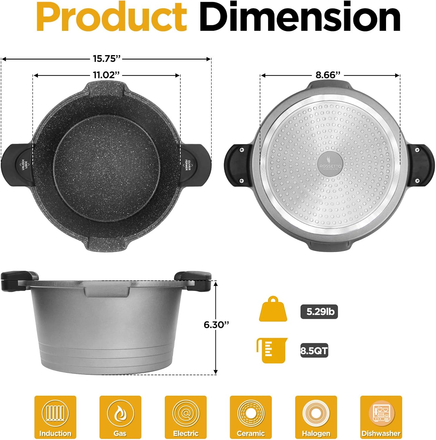 Perfect Multi-Purpose Stock Pot for Pasta More