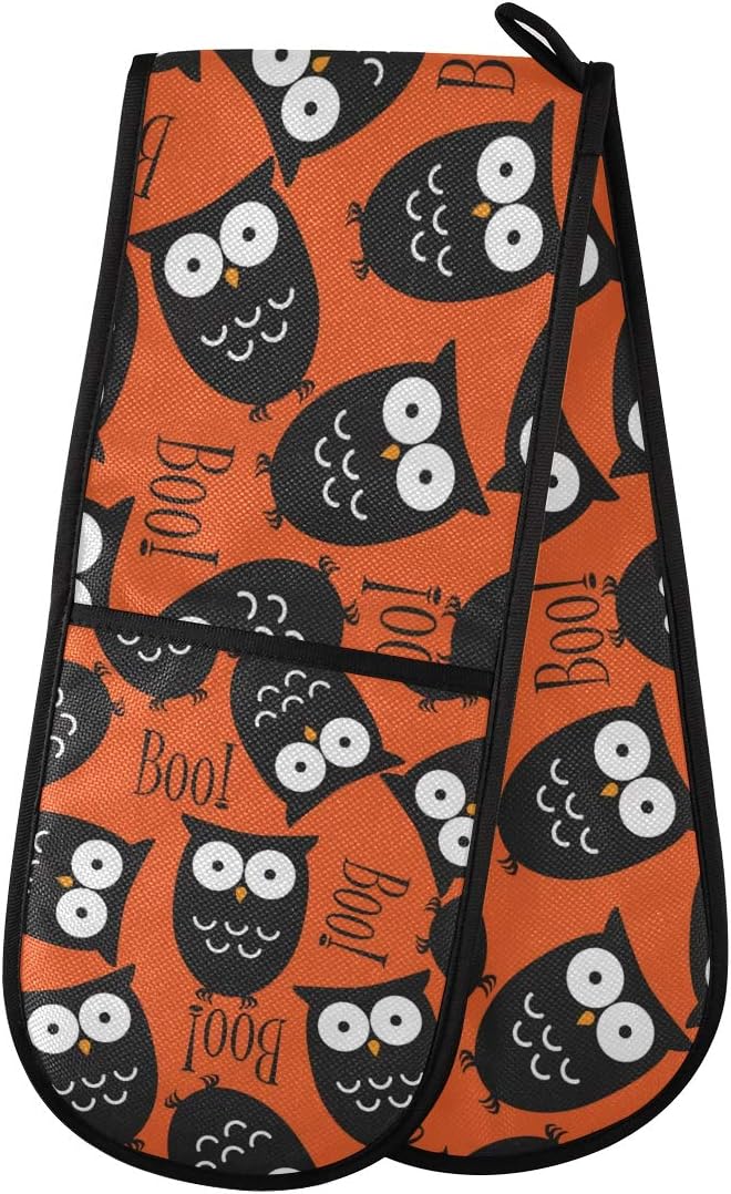 Halloween Owl BOO Double Oven Mitt