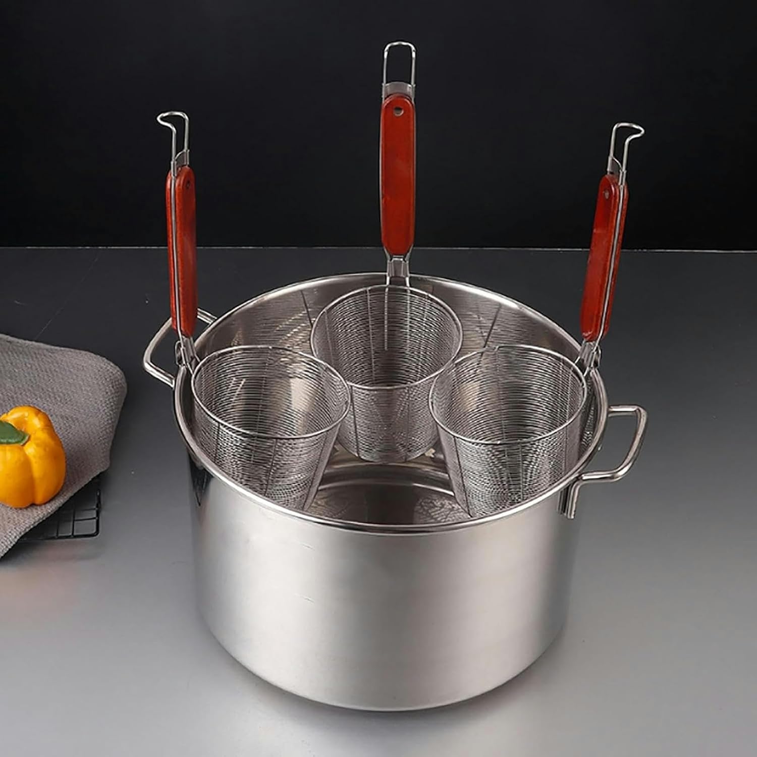 Stainless Steel Pasta and Strain Set