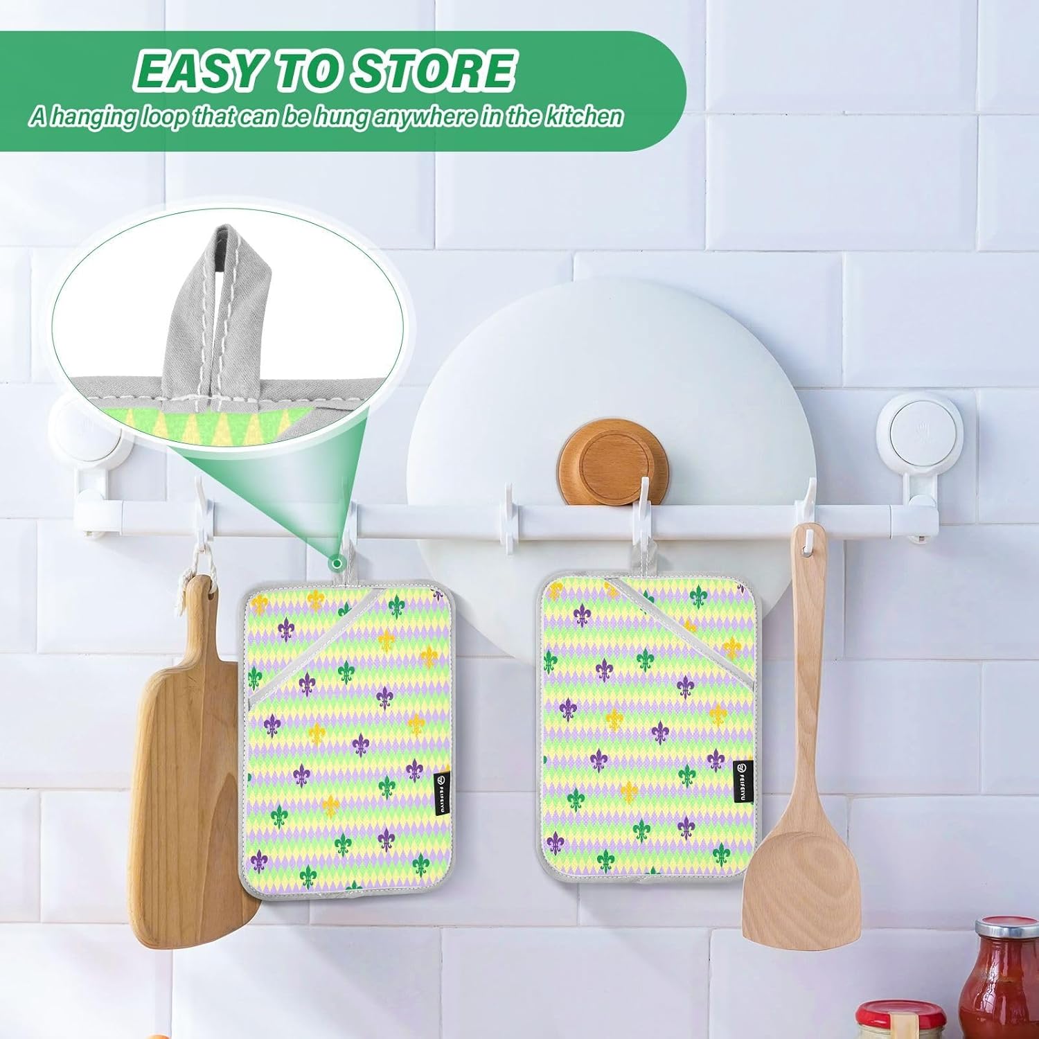 Kcldeci Potholders - Heat-Resistant Design