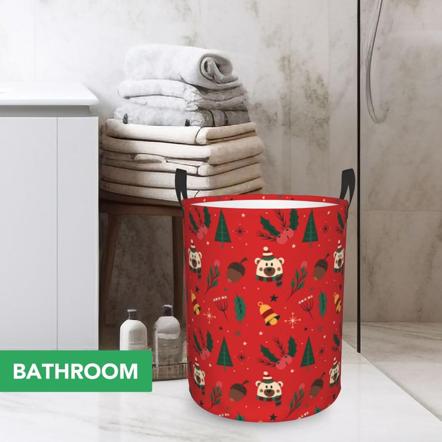 Stylish Durable Multi-Use Laundry Hamper for Home Car