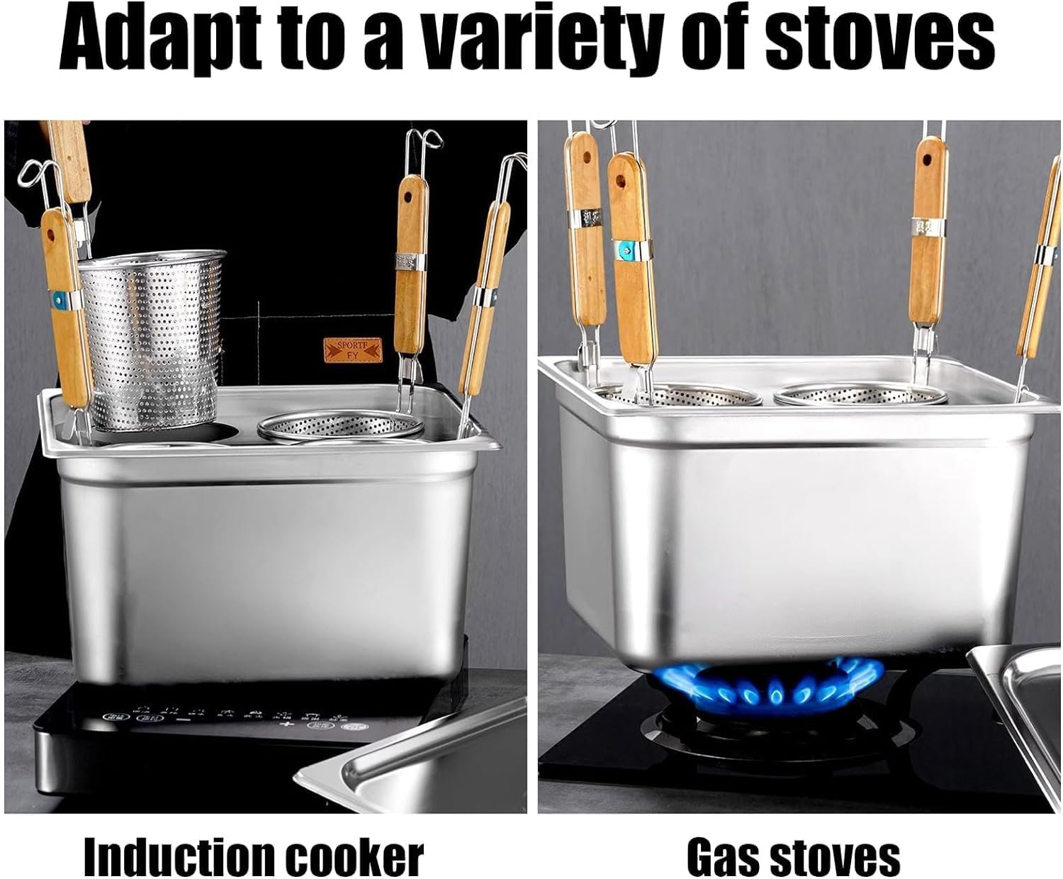 Pasta Pots Cooker Set for disclosed use