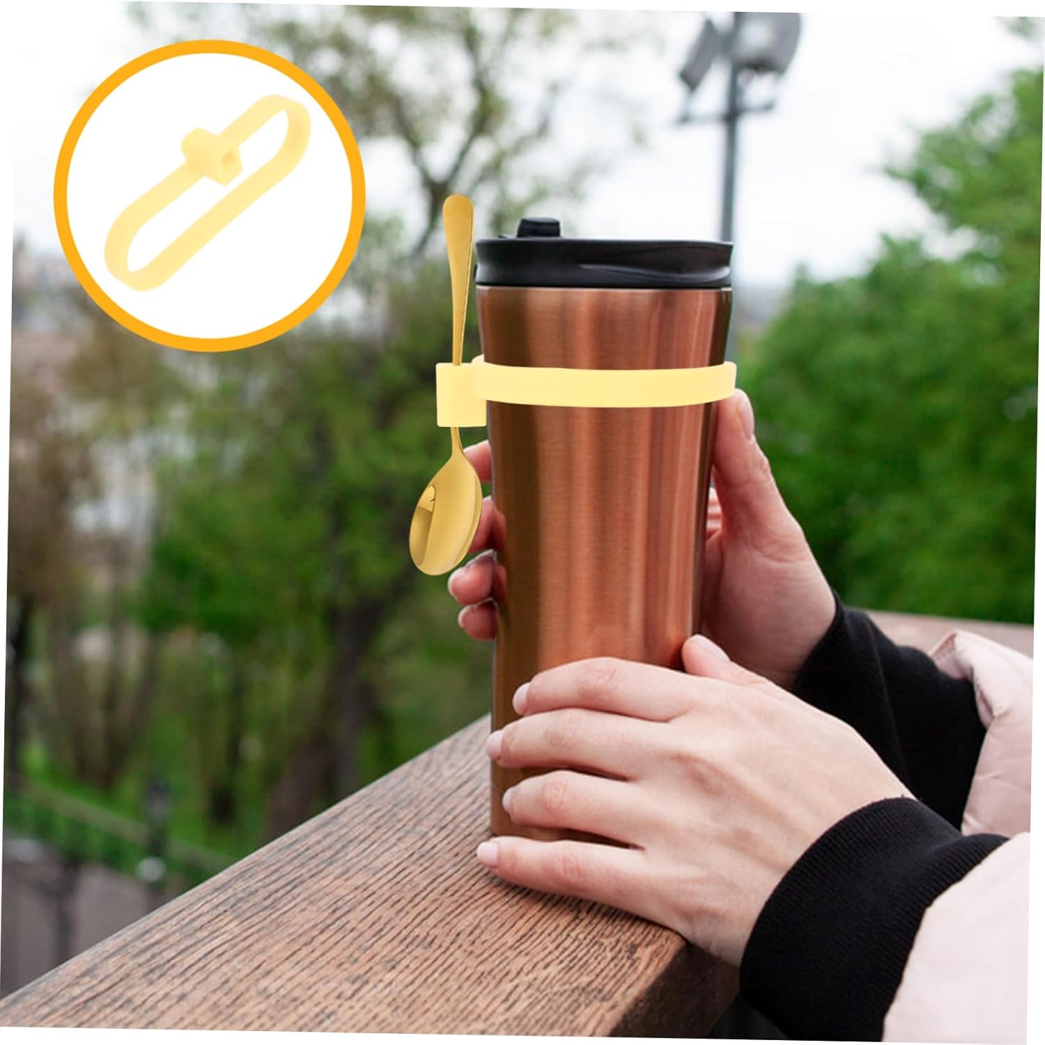 Ultotech Series 2 Mason Jar SVN Silicone Hanging Spoon Holder