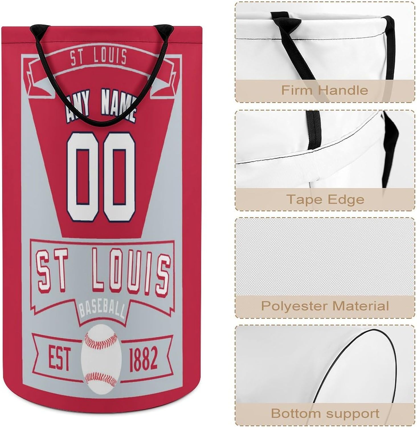 Custom Baseball Laundry Basket for Team Use