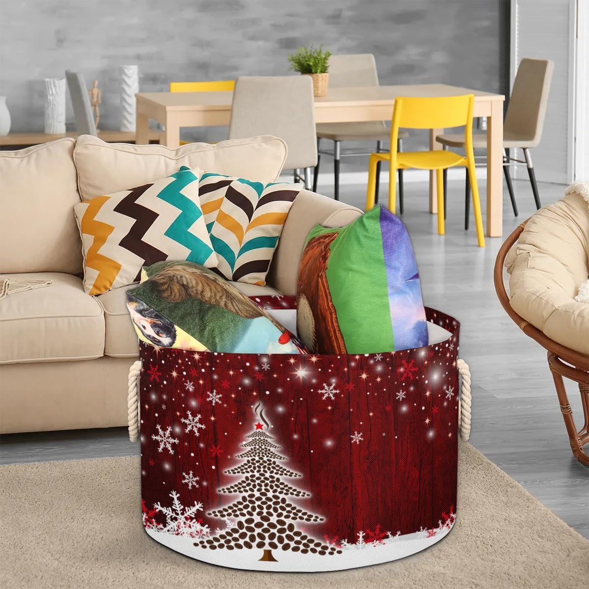 Collapsible Durable Laundromat Storage Bin for Kids