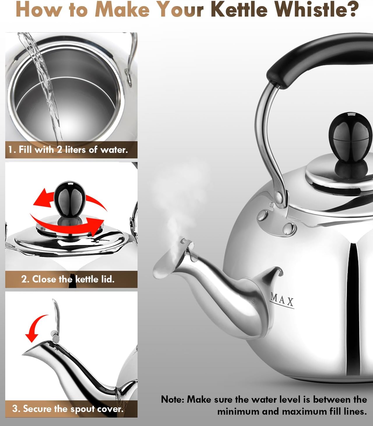 Sturdy Whistling 23 Quart Pot for Effortless Tea Brewing