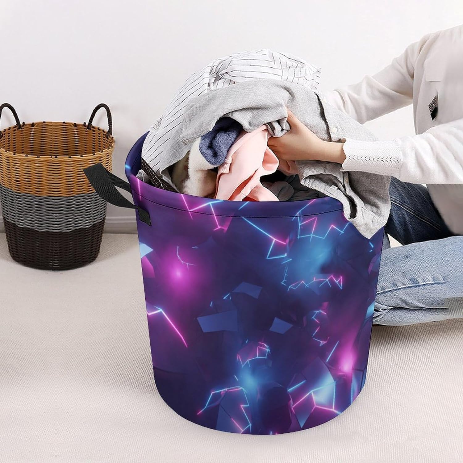 Fun Retro Laundry Hamper