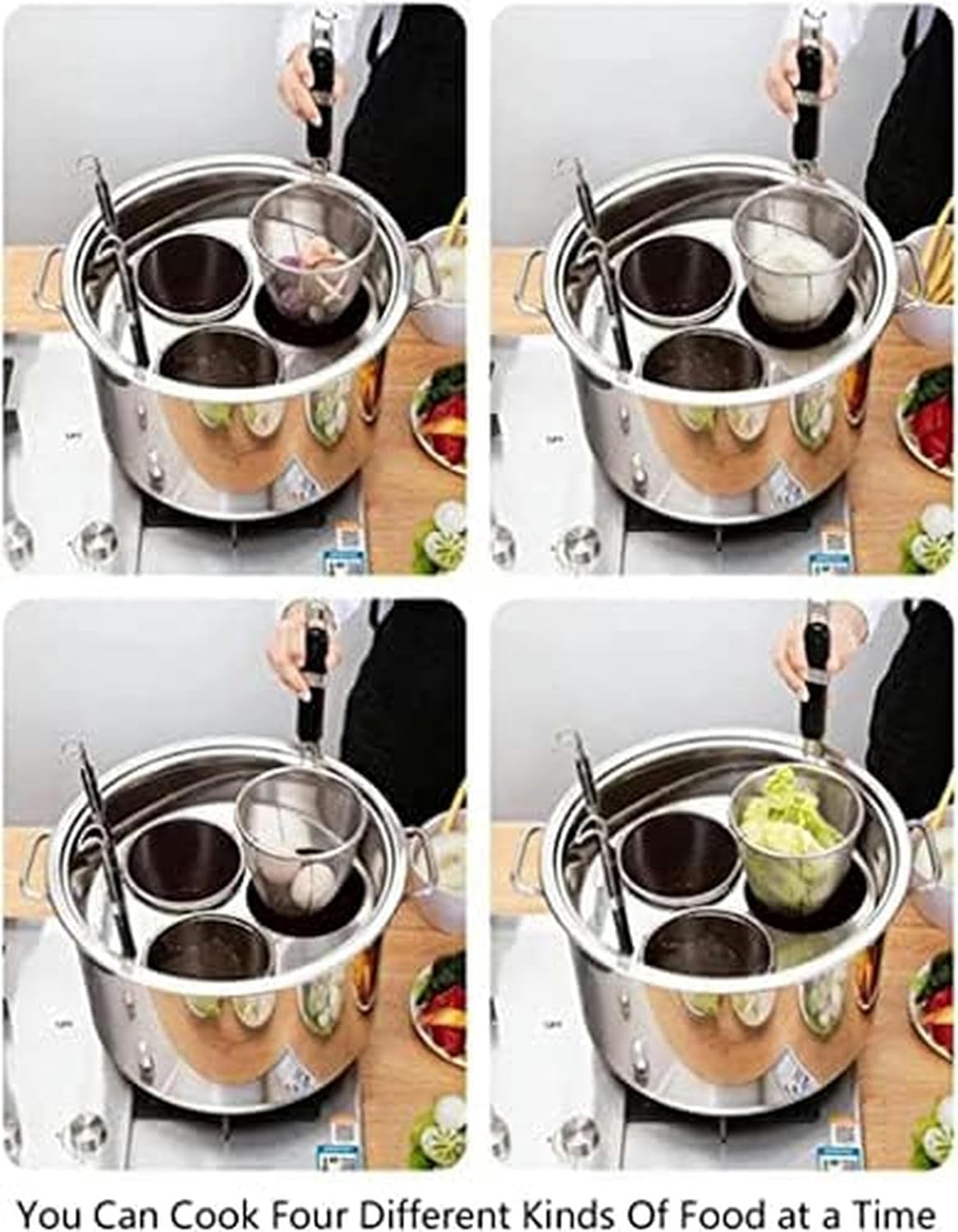 Premium Multi-functional Stainless Steel Pasta Cooker with Mesh Basket and Ergonomic Design