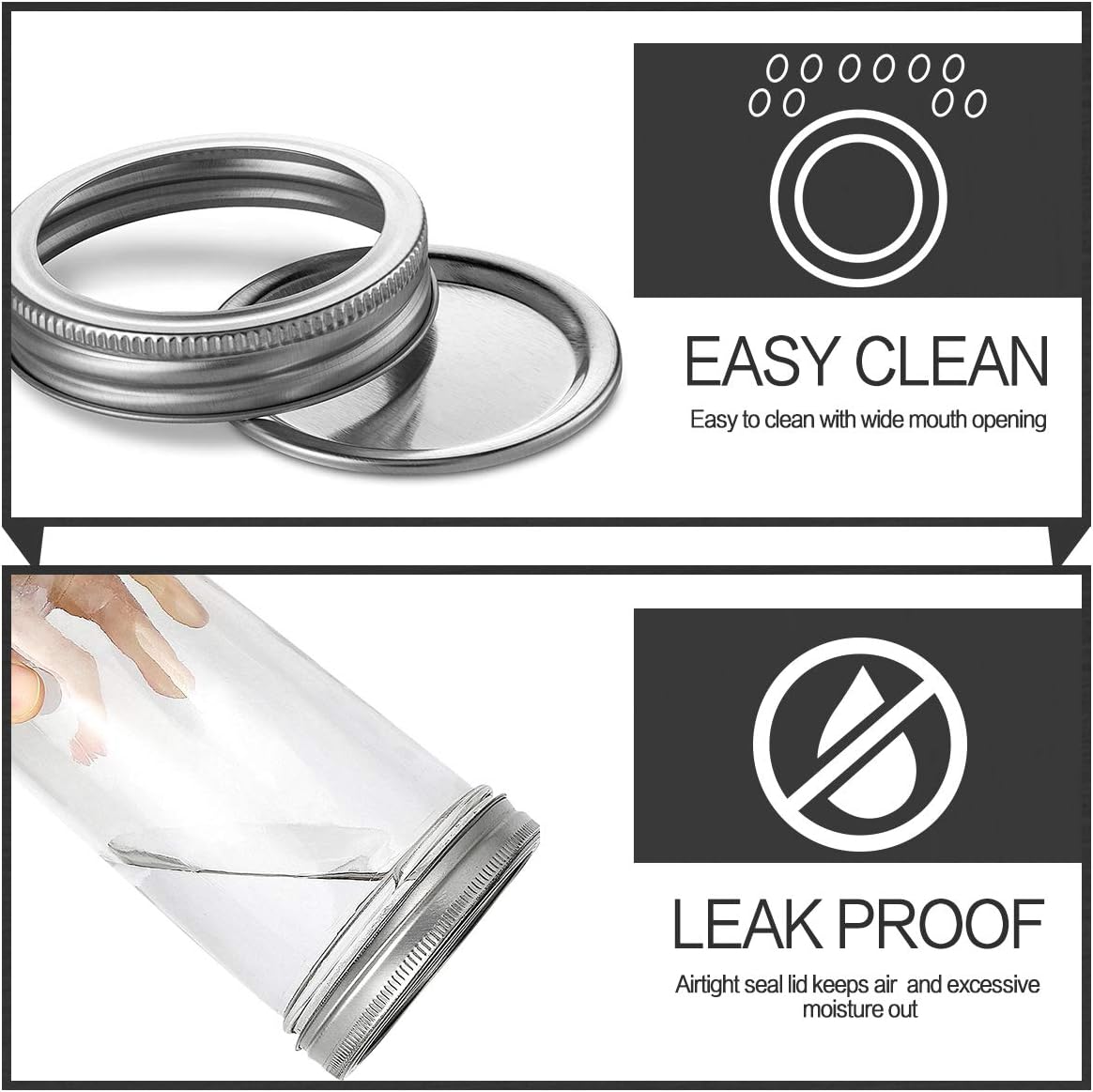 Premium Mason Jars Set for Easy Storage
