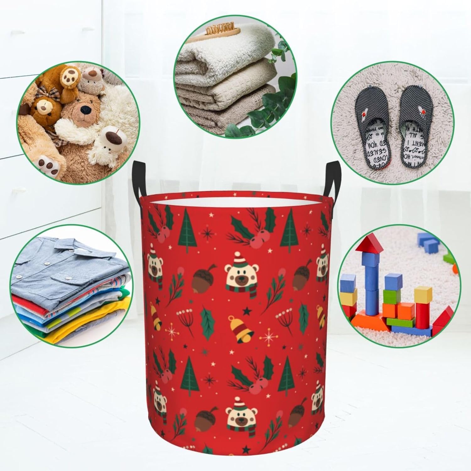 Stylish Durable Multi-Use Laundry Hamper for Home Car