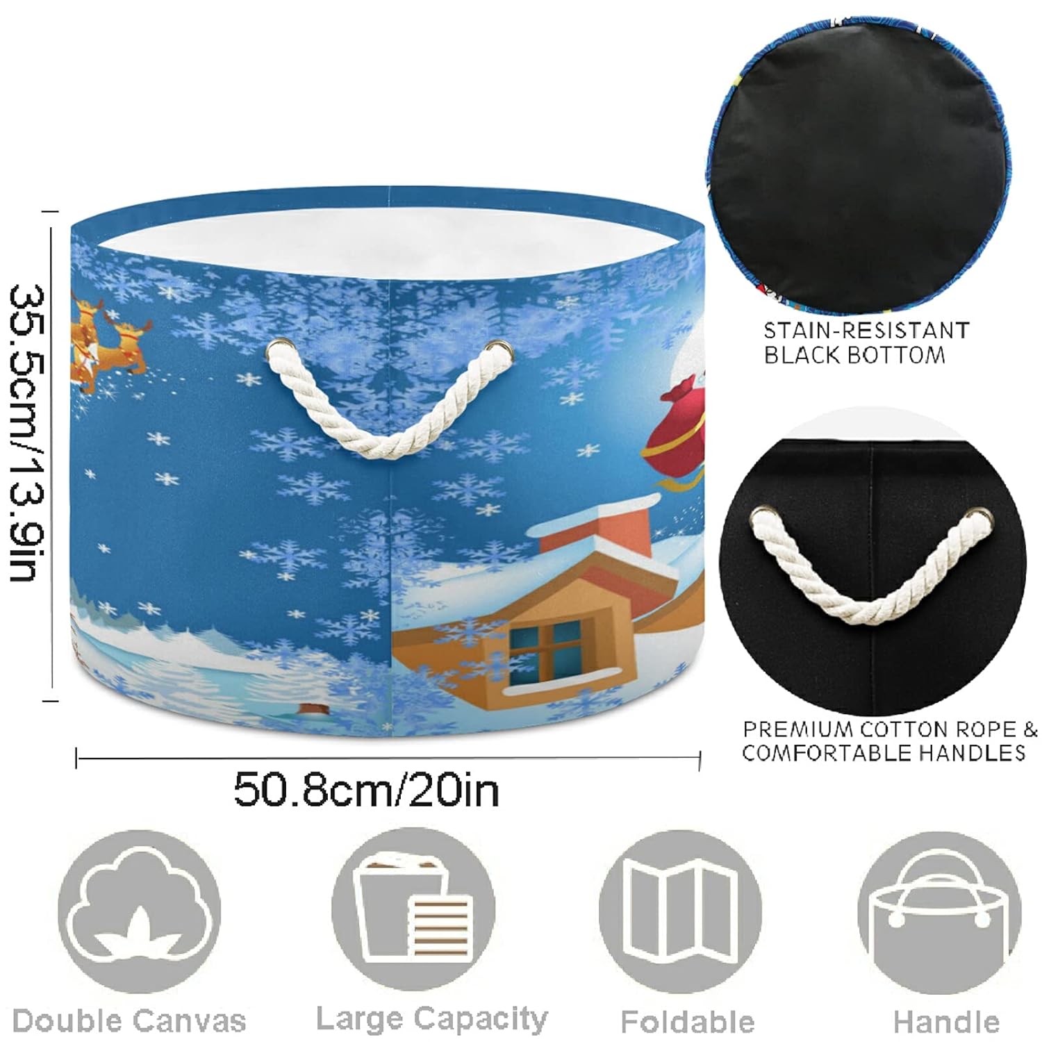 Visesunny Holiday Storage Basket