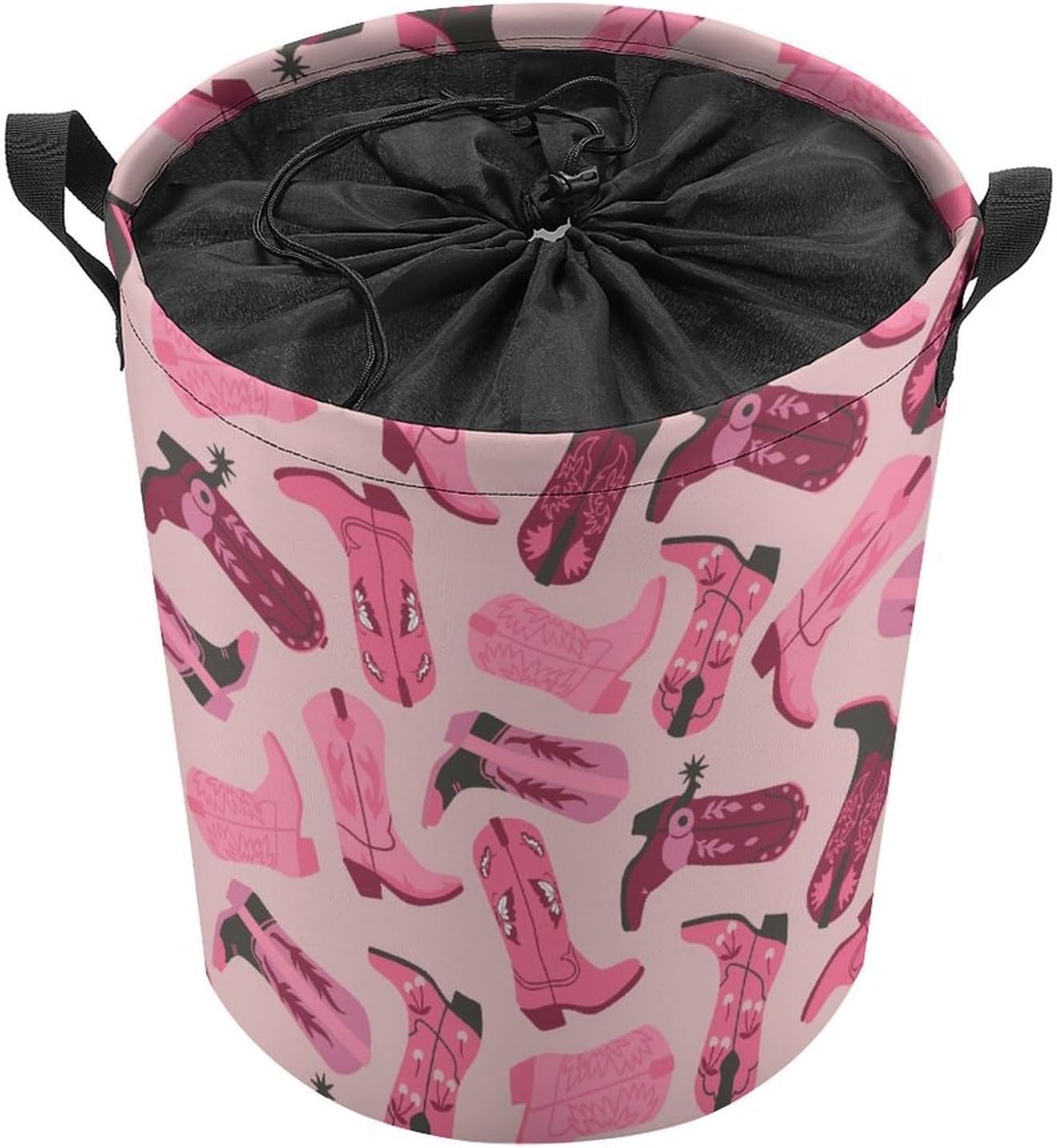 MEIKKO Trendy Pink Storage Waterproof Collapsible Laundry Hamper