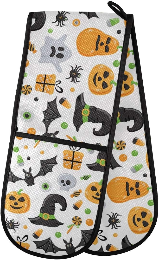 Halloween Skull Connected Oven Mitts