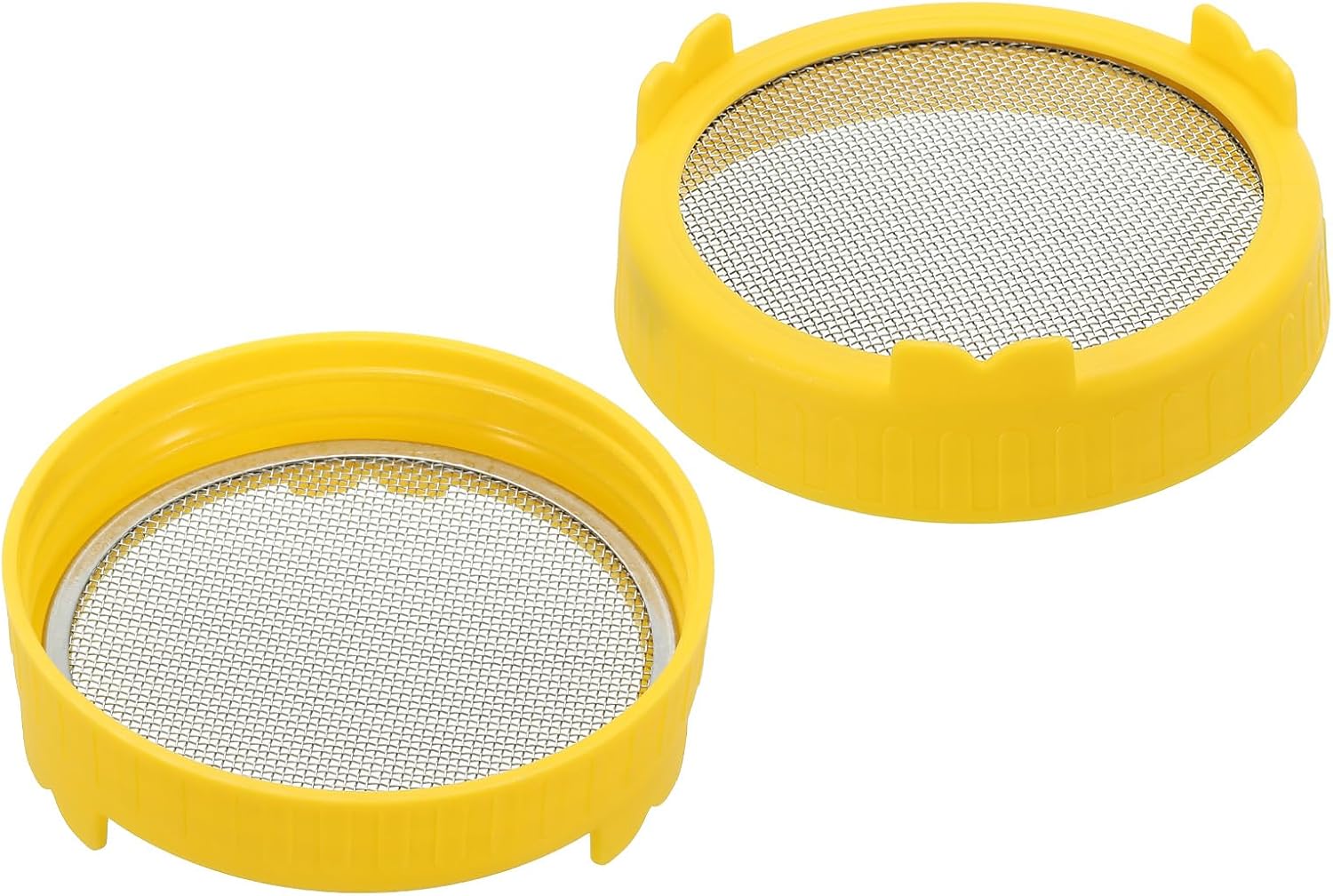 PATIKIL Sprouting Lids 2 Pcs 86mm Yellow