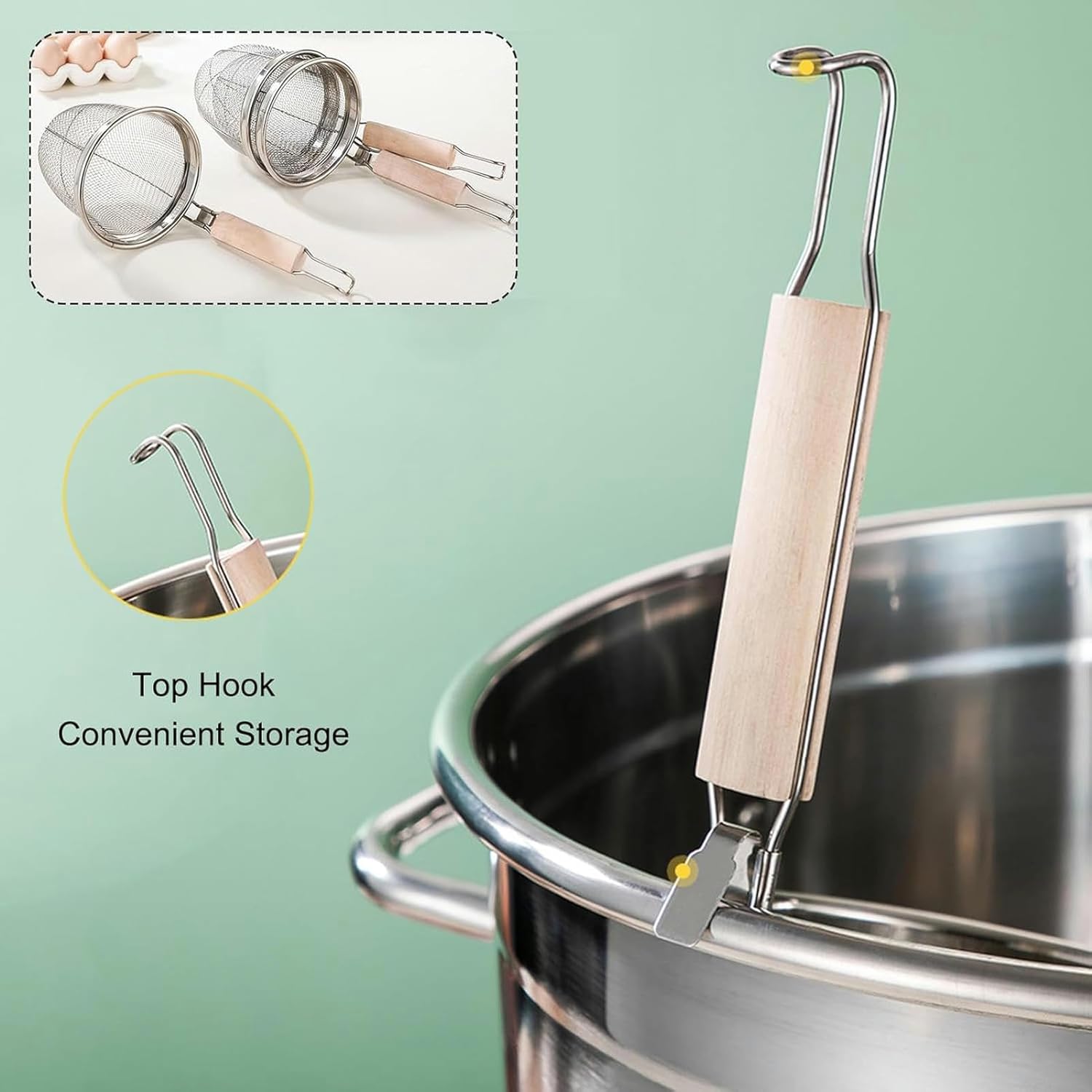 Heavy Duty Stainless Steel Pasta Pot with Strainer Basket