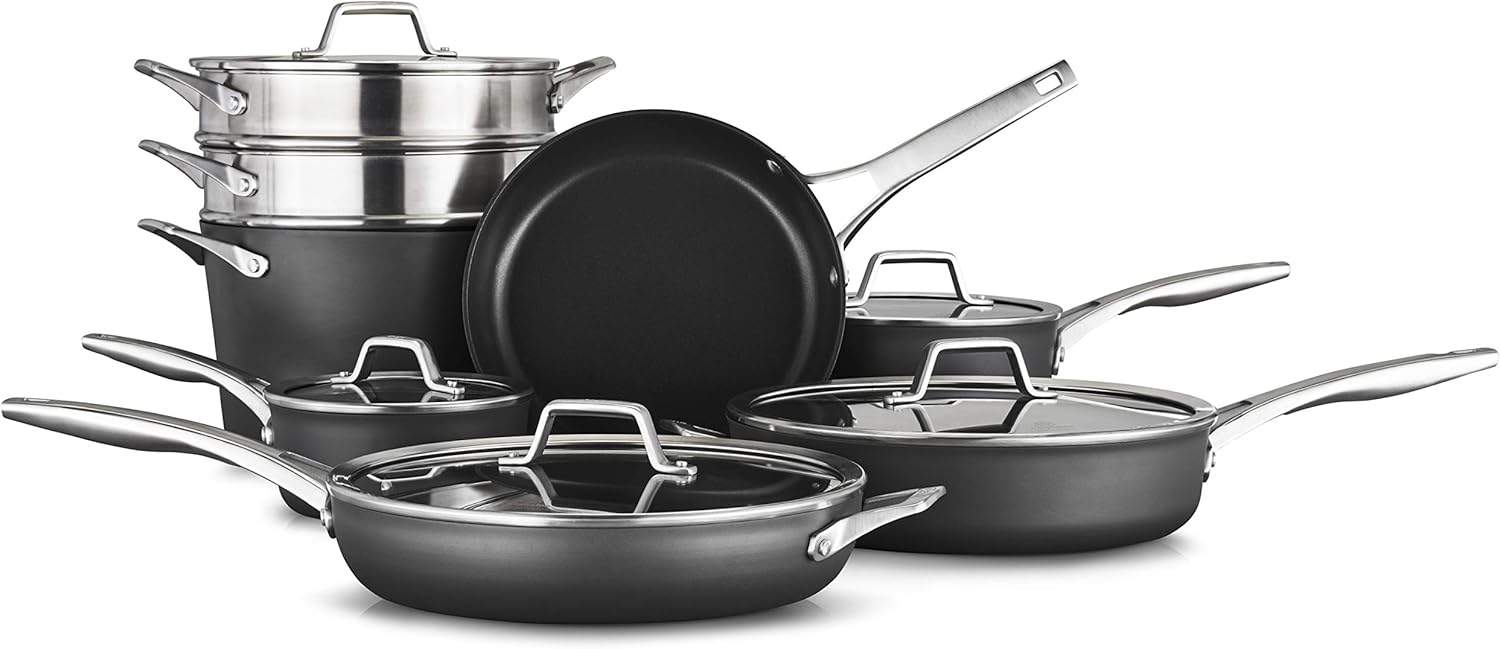 Calphalon Premier Hard-Anodized Nonstick Cookware Set
