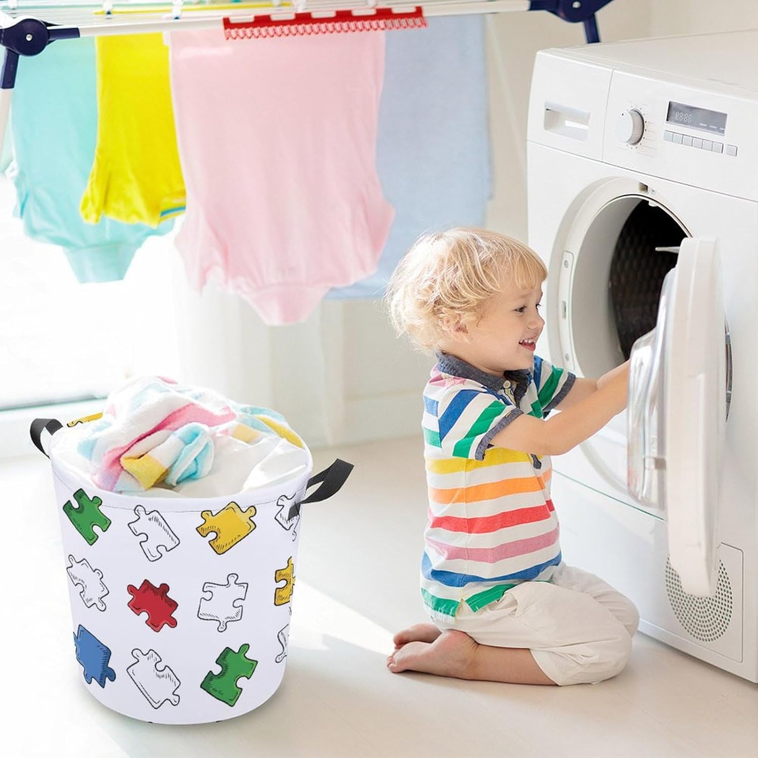 Bright Laundry Hamper Water_resistant