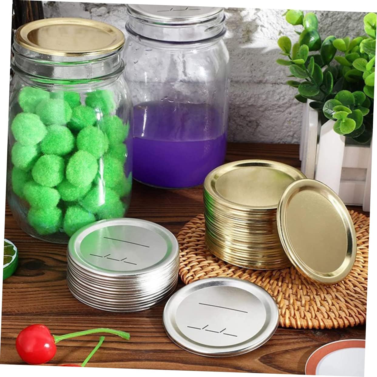 Perfect Pair of Mason Jar Lids for Canning Storage