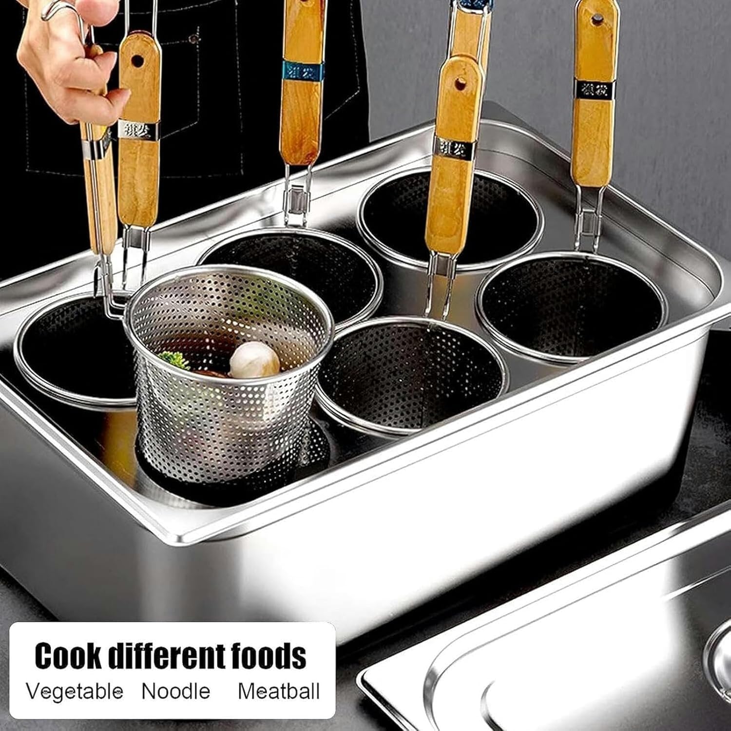 Stainless Steel Pasta Pot and Insert Cookware Basket for Home Use