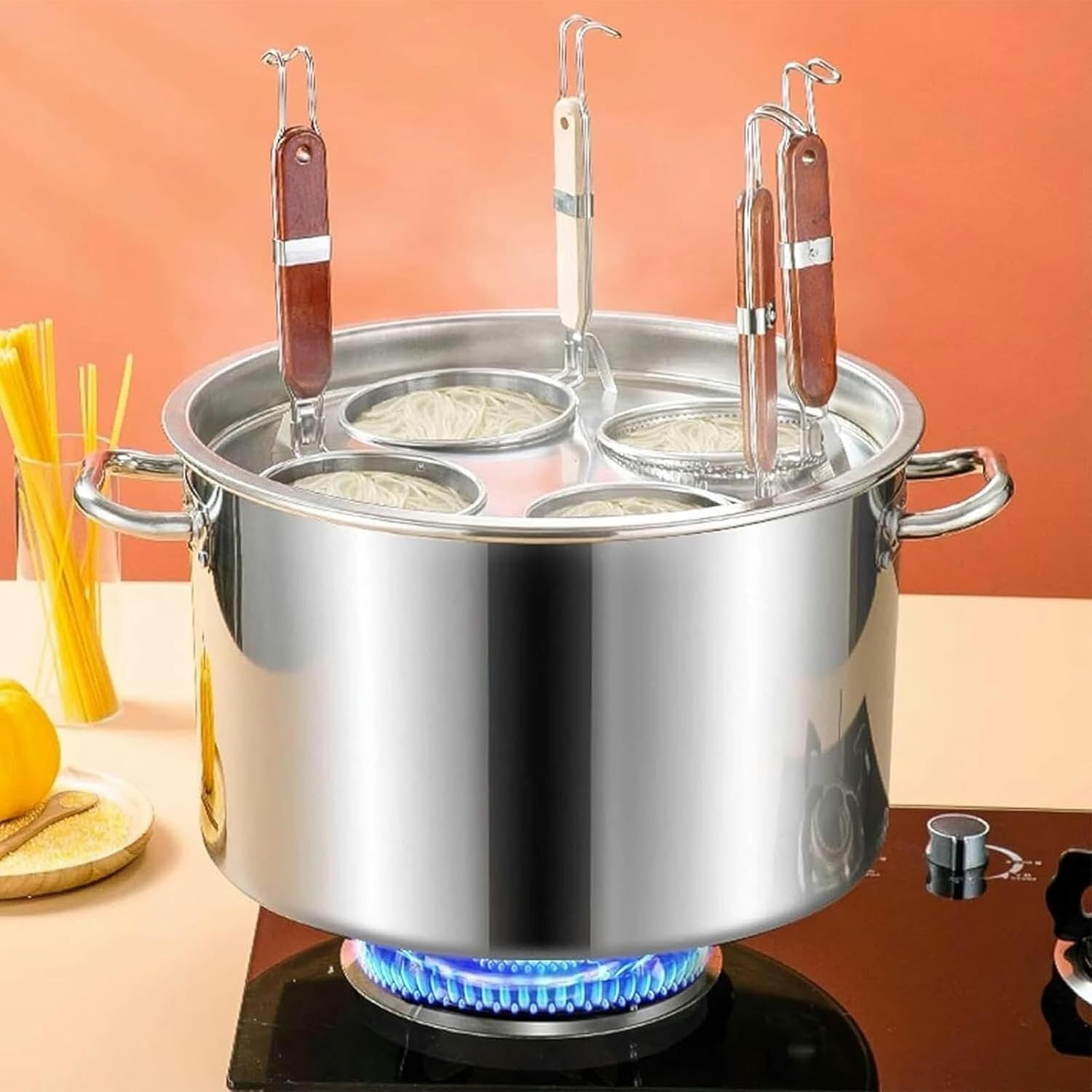 DAOUXIAOSP Multi-Purpose Pasta Cooking Pot Set