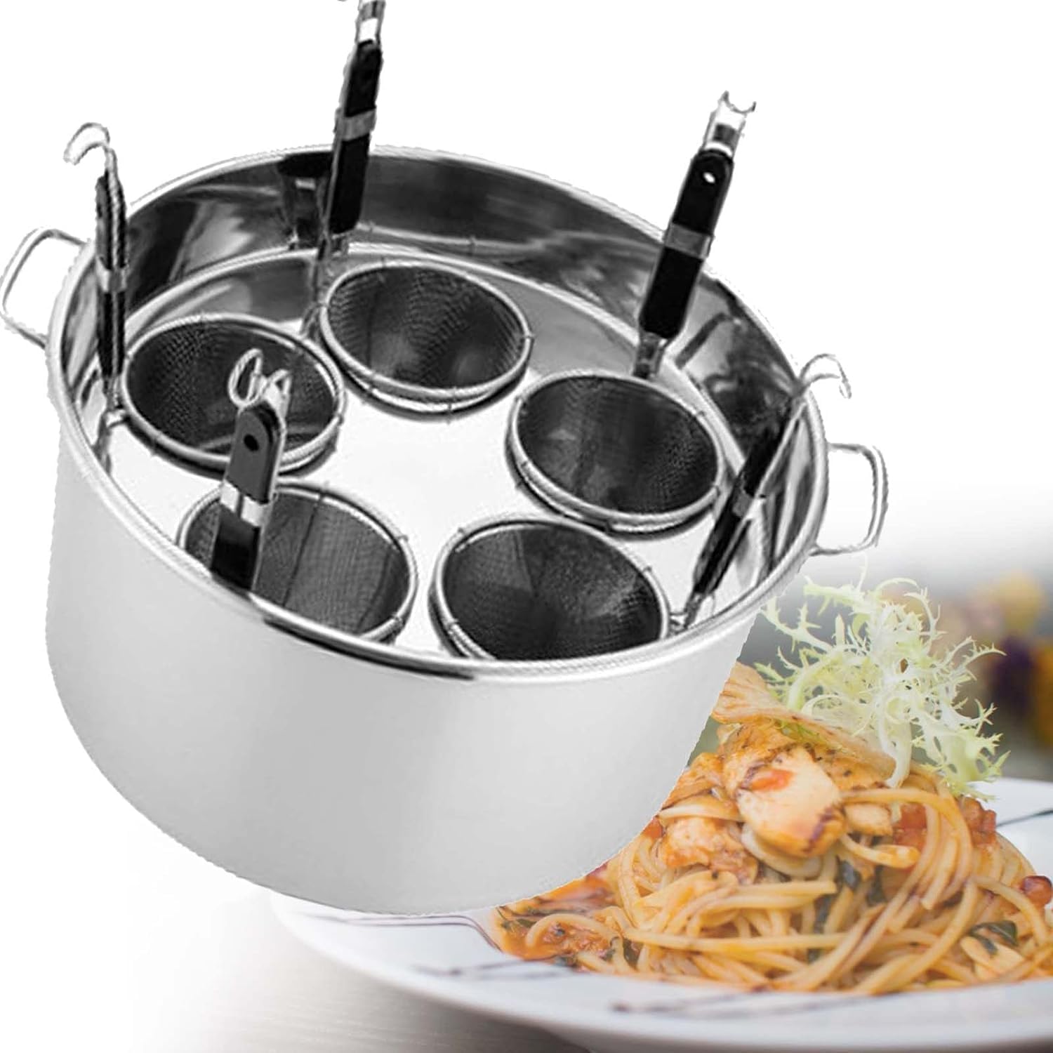 UNbit Pasta Pot 5-in-1 Stainless Steel Noodle Cooking Pot