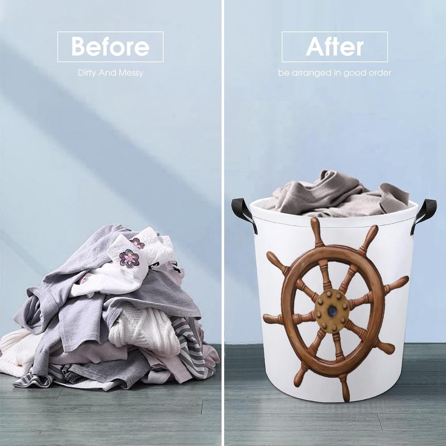 Exceptional Boat Steer Style Laundry Hamper