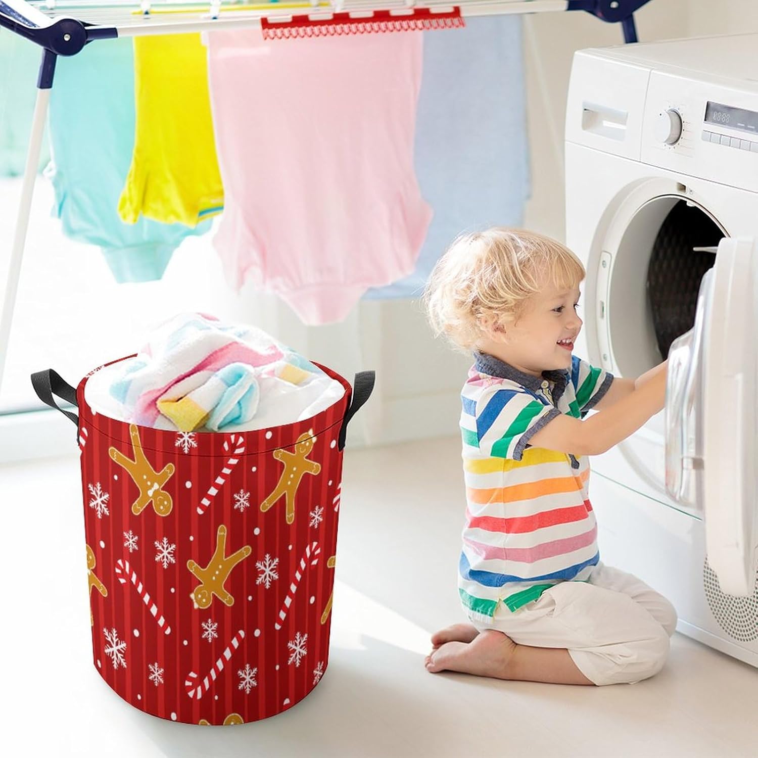 PUYWTIY Waterproof Folding Laundry Hamper