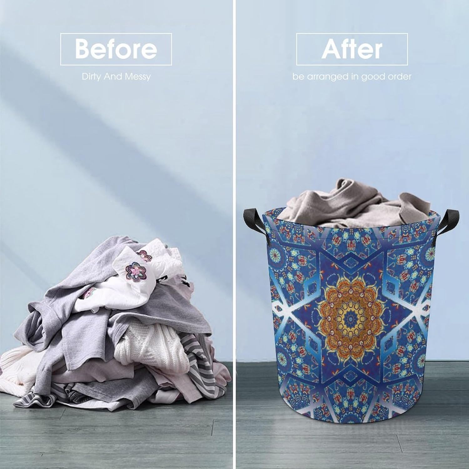 Beautiful Abstract Geometric Boho Laundry Hamper