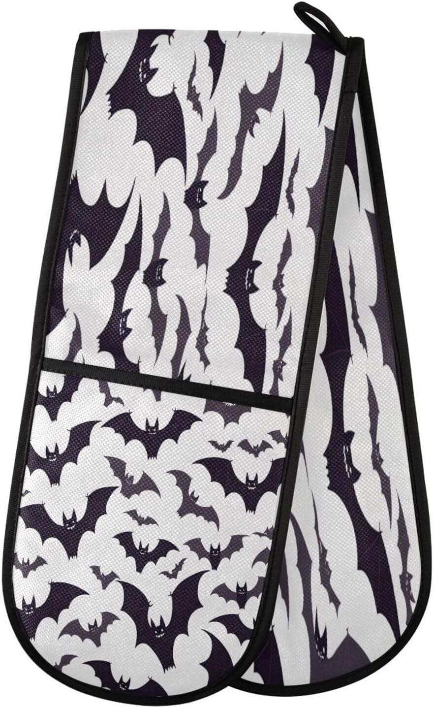 Premium Heat-Resistant Halloween Oven Mitts for Baking Cooking