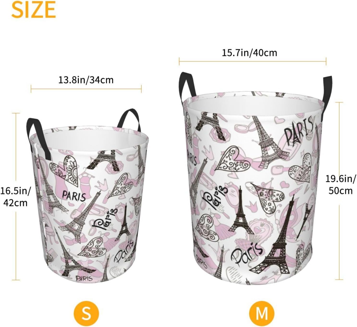 Waterproof Paris Eiffel Tower Clothes Basket
