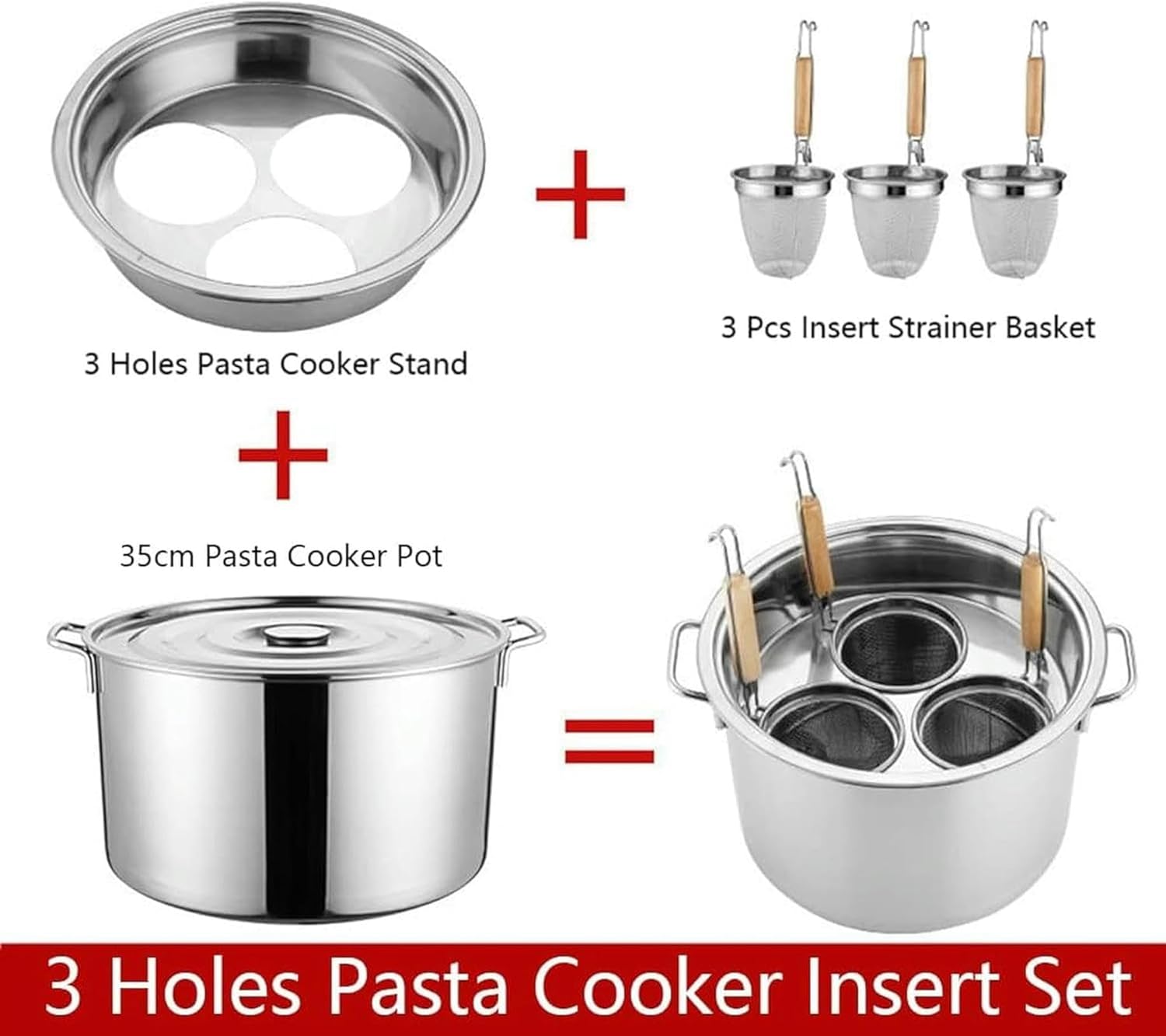 Stainless Steel Pasta cooker Set
