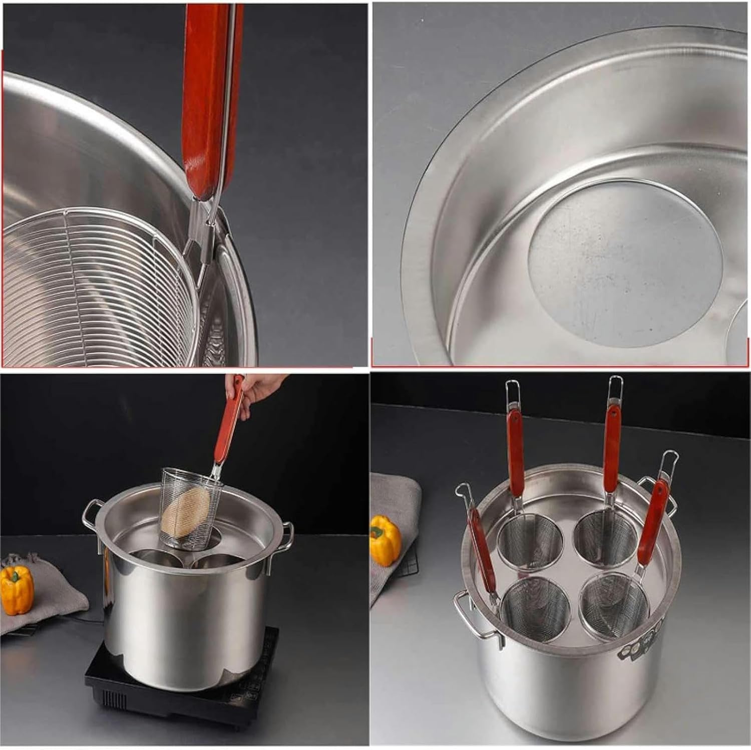 Stainless Steel Pasta and Strain Set