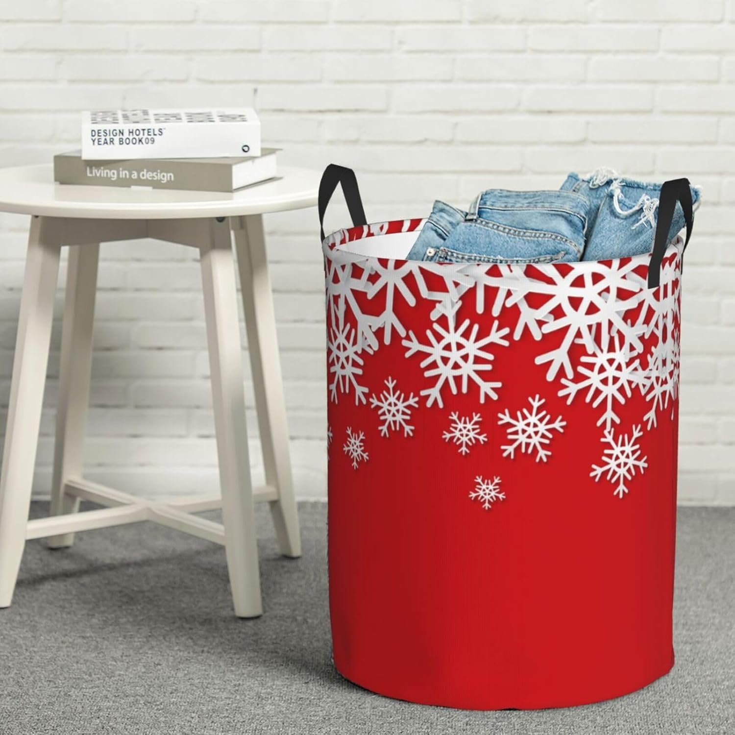 AFHYZY Christmas Laundry Hamper Collapsible Storage Solution with Handles
