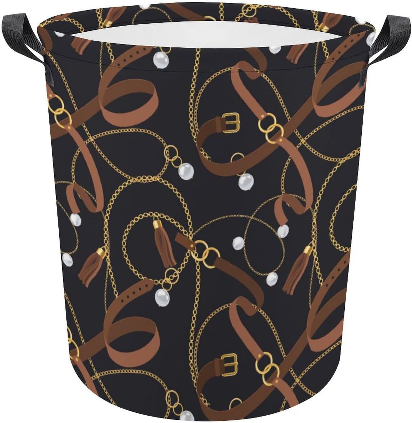 Meiko Gold Chains And Pendants Laundry Hamper Waterproof Unique Design