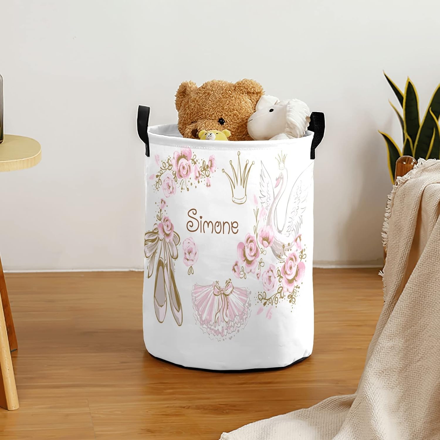 Personalized Crown Princess Ballerina Storage Hamper