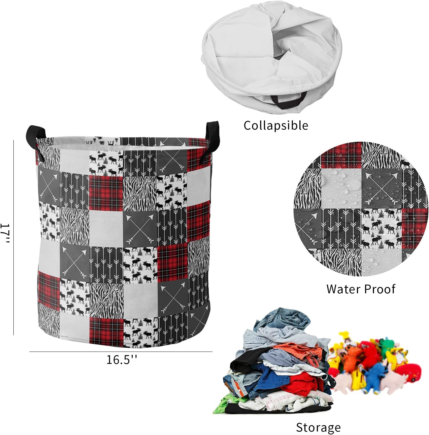 ZOE Buffa Waterproof Laundry Basket Large Waterproof Durable