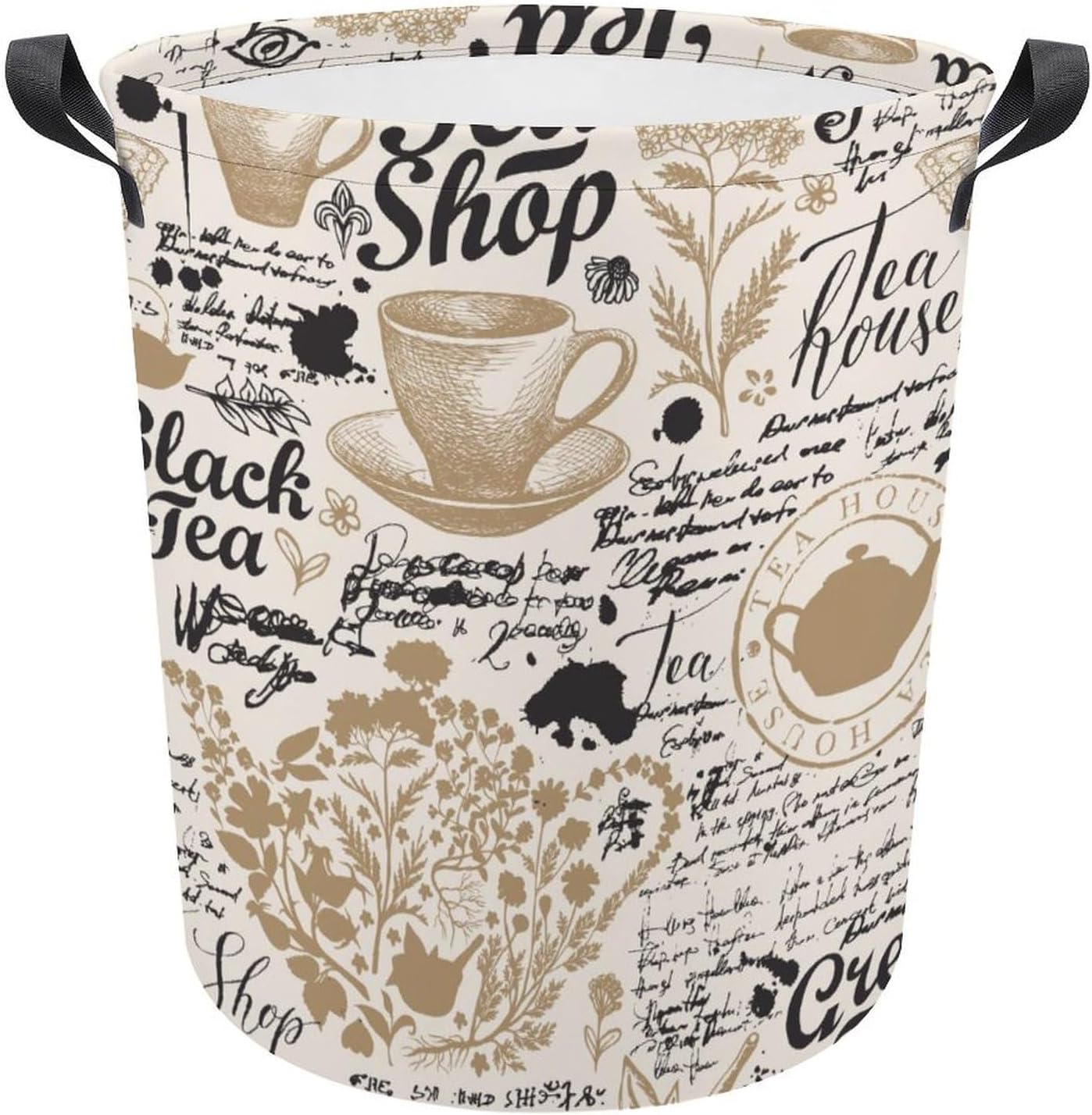 Premium Waterproof Organizer Bin with Teal Sketches Design Family Storage Solutions