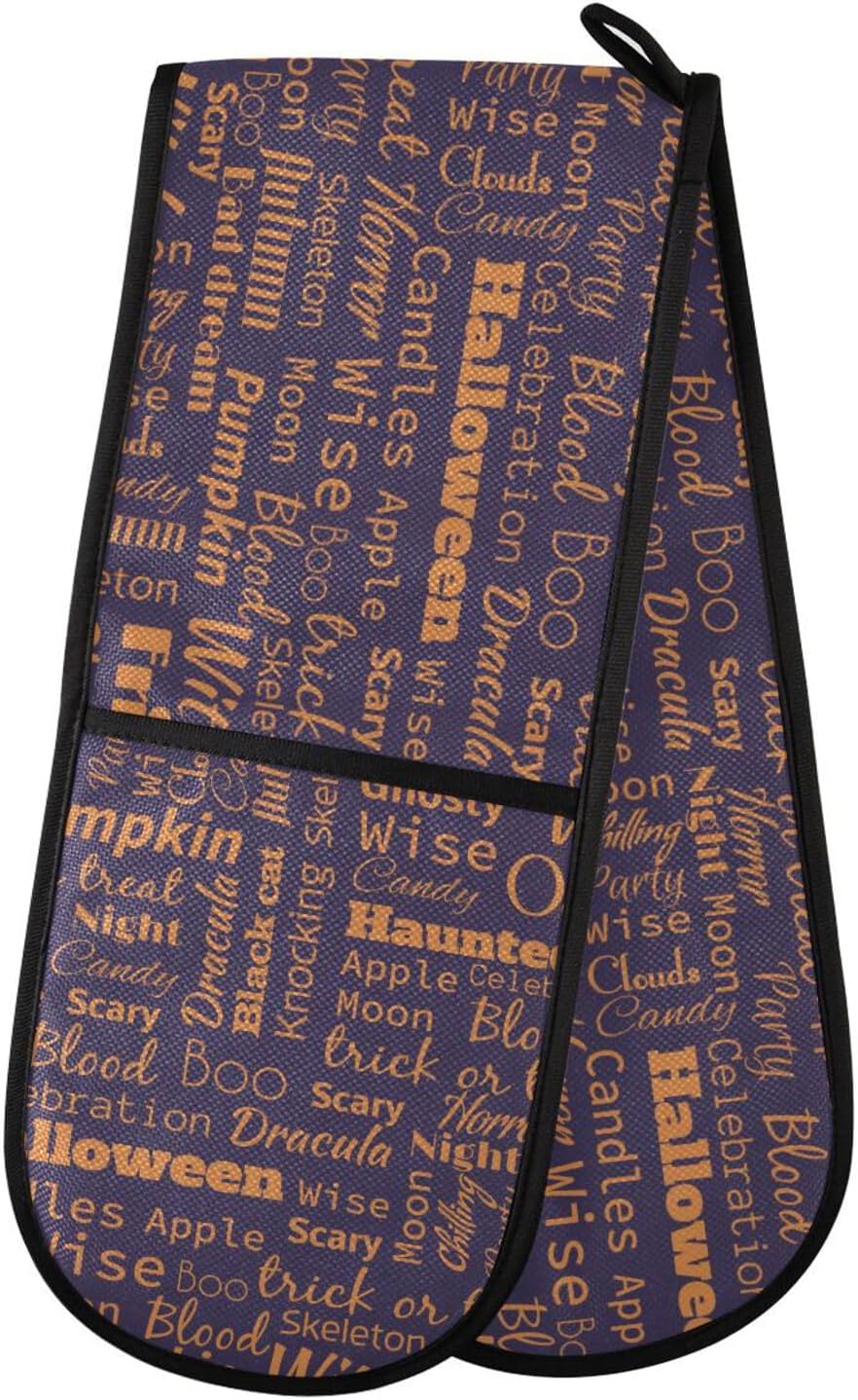 Double Oven Mitts Heat-Resistant 35x7 inch