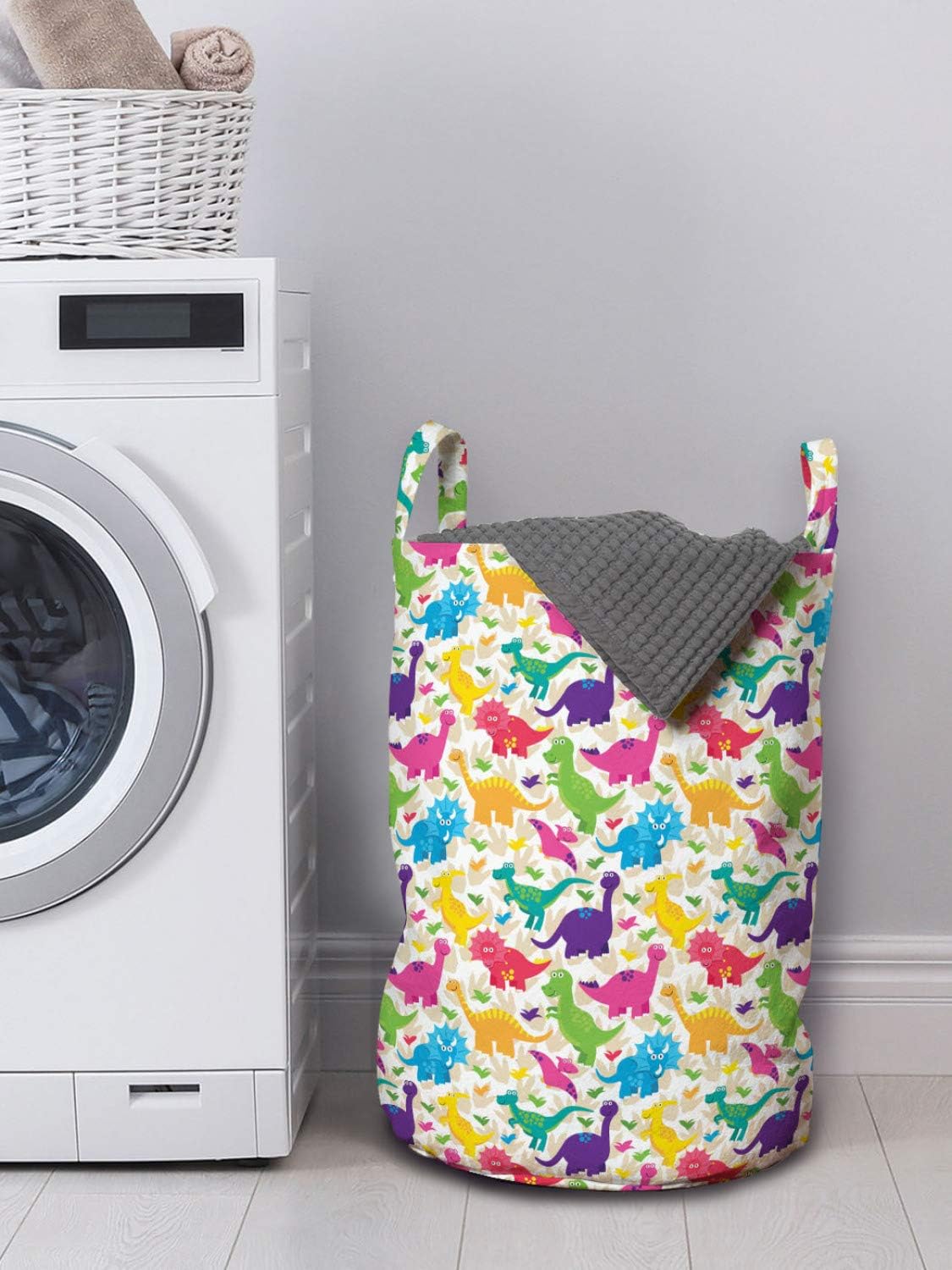 Dinosaur-Themed Laundry Basket