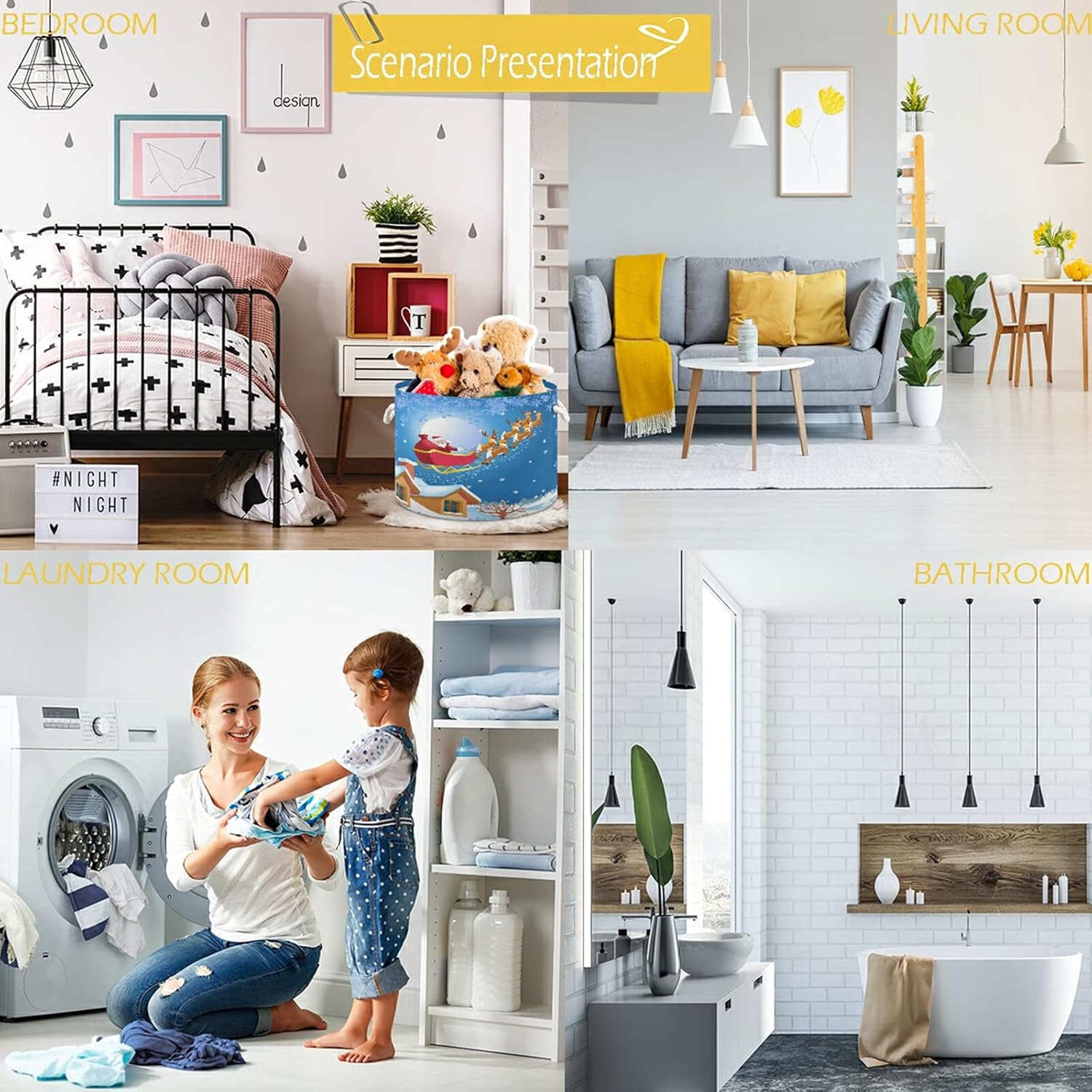 Visesunny Holiday Storage Basket